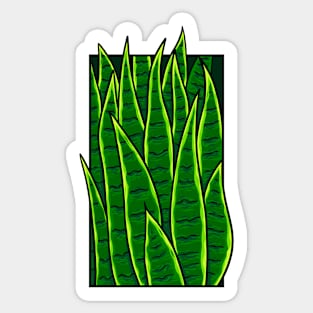 Vintage doodle illustration of Sansevieria Sticker